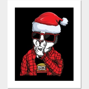 Merry Catmas Posters and Art